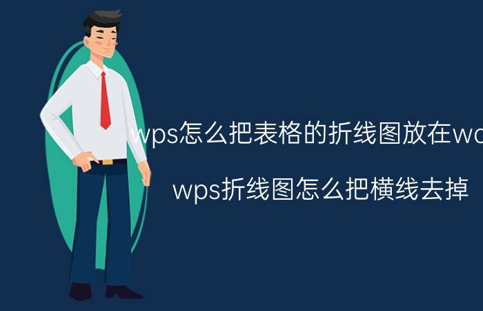 wps怎么把表格的折线图放在word wps折线图怎么把横线去掉？